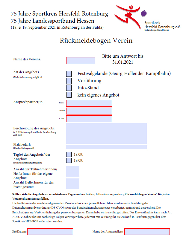 75. Jubiläum Sportkreis Hersfeld-Rotenburg